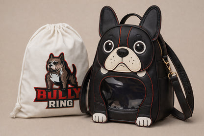 Bully Ring™ Pup Face Designer Backpack – Valentine’s Limited Drop